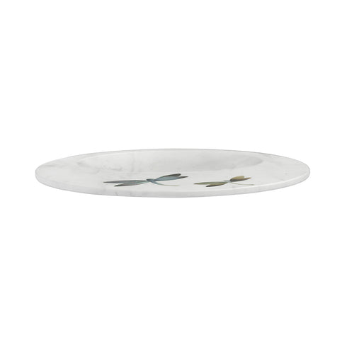 Stone Serving Platter with Mother of Pearl Inlay